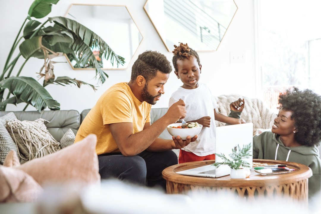family discussing energy costs